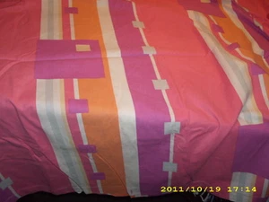 70s Fabric  4tlg  Bettwäsche Vintage  POP OP  ÄRA  Space Design - Bild 1 von 4