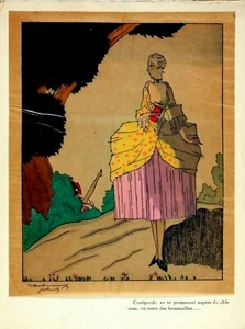 ART DECO ILLUSTRATION BY FRENCH ARTIST ROBERT POLACK PARIS 1928 - Picture 1 of 2