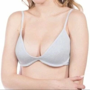 Hers By Herman Bra Seamless Push Up Bra Size 36B Heather Gray New - Picture 1 of 1