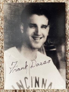 Frank Dasso signed original photo #2 - Reds appr 3.25x5