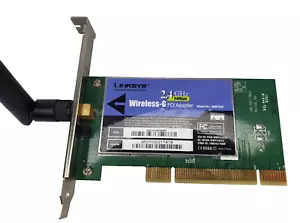 Adaptador Linksys WMP54GS Wireless-G PCI SpeedBooster - 802.11b - Tarjeta 802.11g - Imagen 1 de 7