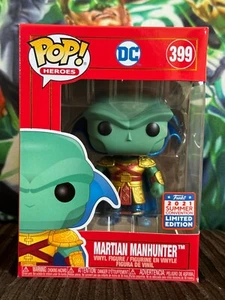 Funko Pop Heroes Metallic Martian Manhunter Summer Convention 2021 Exclusive 399 - Picture 1 of 6