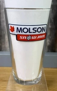 Molson Canadian Snow Jam Draft Beer Pint Glass 16oz Mancave Advertising Mug - Picture 1 of 4