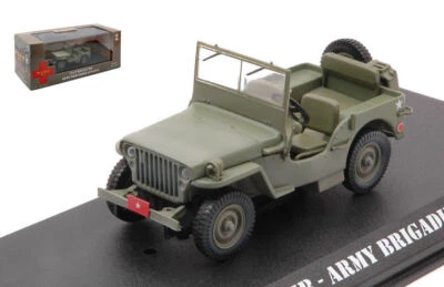 MODELLINO AUTO STATICO GREENLIGHT JEEP WILLYS MB ARMY BRIGADIER 1942 MASH 1/43 - Immagine 1 di 4