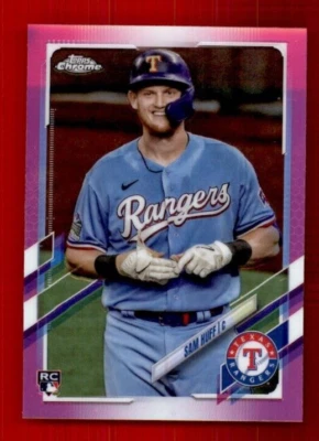 2021 Topps Chrome Pink Refractors #81 Sam Huff RC Rookie - Image 1 of 2