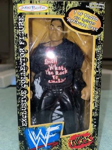 1999 WWF WWE Jakks The Rock Dwayne Johnson Toyfare Wrestling Figure MIP 1 10,000 - Picture 1 of 10