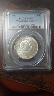 1952 Silver Washington Carver Half Dollar 50C PCGS MS64                     4436 - Image 1 of 4