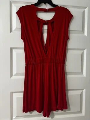 Xoxo Red Skort Romper Sz m - Image 1 of 4
