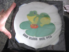 Nib Vintage 1973 Porcelain Dish "god Bless Our Pad" Frog On Lily Dinner Plate