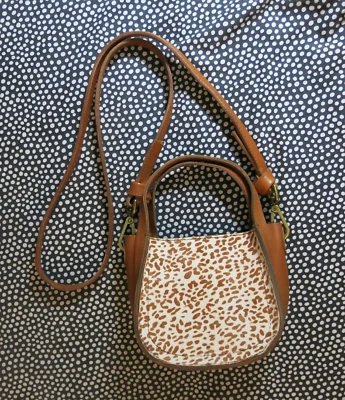 НОВАЯ сумка через плечо Madewell The Micro Sydney/сумочка с пятнами на икроножных волосах 128 долл. США - Изображение 1 из 4