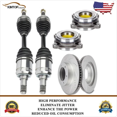 For Toyota 4Runner SR5 4.0L 2003-09 Front CV Axle&Brake Rotors&Wheel Bearing Hub - Изображение 1 из 4