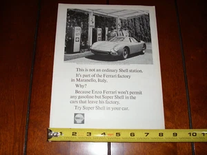 1966 FERRARI SCHALENGAS ORIGINAL AD - Bild 1 von 4