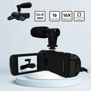 Digital Camera, 1080P HD Camcorder, Anti-Shake, Live Stream, Microphone - Picture 1 of 11