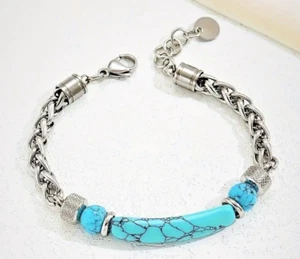 Indian Style Edelstahl-Armband in exquisiten ethnischen Farbe - Bild 1 von 5