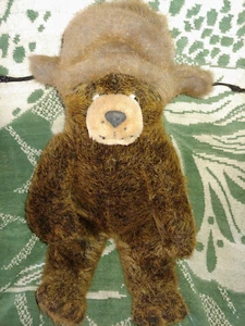 De colección 1985 North American Bear 18 Peluche Boris Brown Bear en Sombrero con Solapa MUY BONITO - Imagen 1 de 2