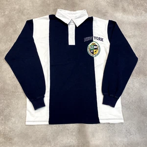 Pull & Bear Rugby Shirt Mens Small USA Vintage Sports Polo Top, Blue - Picture 1 of 11