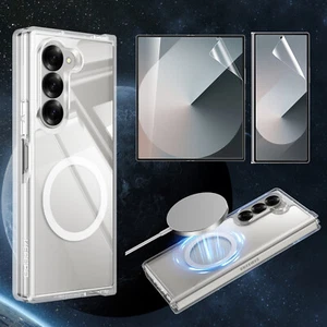 Samsung Galaxy Z Fold 6 (2024) Case - Magnetic Shockproof Slim Clear Cover USA - Picture 1 of 12