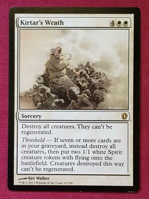 Magic The Gathering COMMANDER 2013 C13 KIRTAR'S WRATH white card MTG - Image 1 of 2