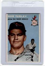 1954 Topps Bob Turley RC Baltimore Orioles #85