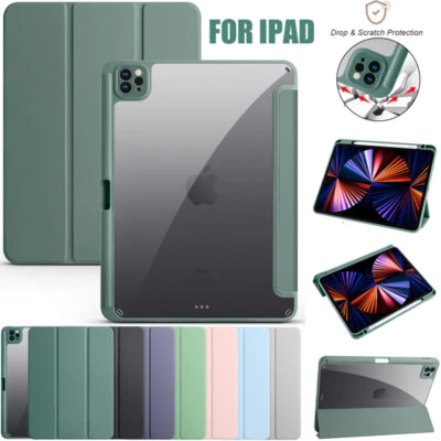 Case Smart Cover With Pencil Holder For iPad 10th Gen 10.9 Air Pro 11 12.9 2022 - Image 1 of 4