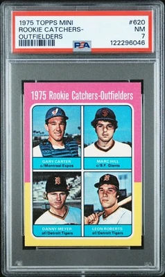 Mini Topps 1975 PSA 7 casi nuevo Gary Carter novato # 620 Mets Expos tarjetas de gab nuevo grado Foto 1 de 3