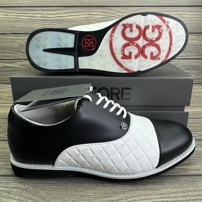 Sapatos femininos G/FORE acolchoado de golfe biqueira Gallivanter 7,5 ônix/neve O/SNO novo - Imagem 1 de 4