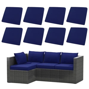8Pcs Stretch Patio Cushion Covers Replacement, Waterproof Elastic Outdoor Cus... - Picture 1 of 8