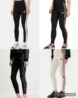 Adidas Womens 3 Stripes Leggings Sportswear Legging Black Size S,M,L,XL,2XL - Image 1 of 4