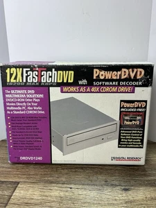 Unidad FasTach Digital Research 12X DVD 40X CDROM MDRDVD1240 con PowerDVD - Imagen 1 de 10