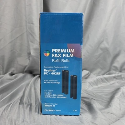 Nuevo Brother PC-402RF/502RF Premium Compatible Fax Película 2 Rollos de Recarga Foto 1 de 4