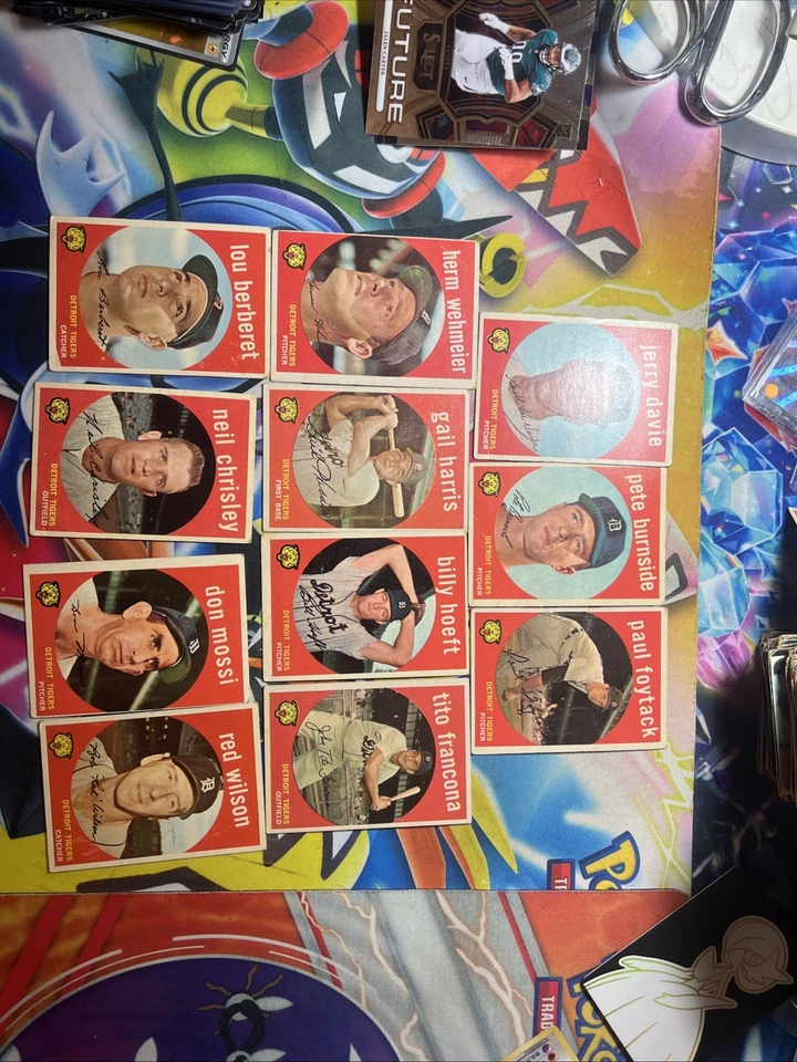 Lote de tarjetas de béisbol vintage años 50-2000 Foto 1 de 1