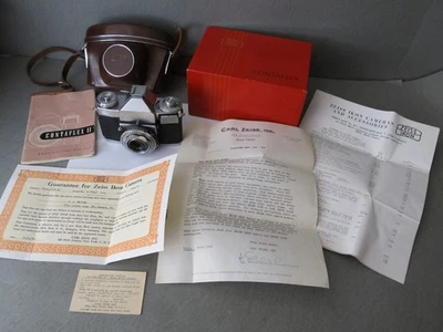 Cámara Zeiss-Ikon Contaflex II de colección con lente Tessar 1:2,8 de 45 mm *Como nueva-Leer por favor Foto 1 de 4