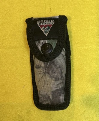 Buck Knives Camo Folding Lockback Model 450 With Sheath - Image 1 of 4