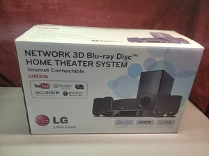 LG LHB306 3D Blu-ray 5.1 Surround Sound Home Theater System Player New - Picture 1 of 4