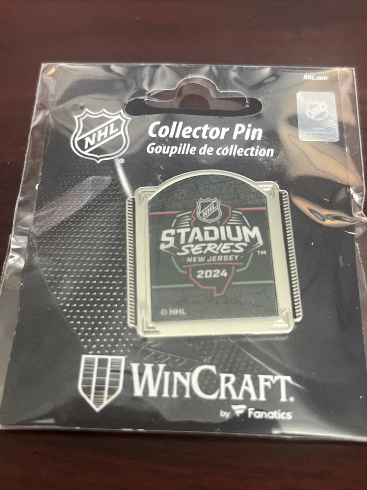 2024 NHL Stadium Series Collector’s Pin New Jersey - Image 1 of 2