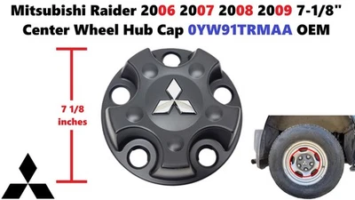 Mitsubishi Raider 2006 2007 2008 2009 7-1/8" Center Wheel Hub Cap 0YW91TRMAA - Image 1 of 4