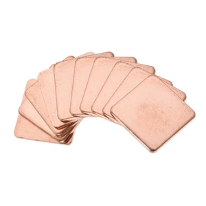 10Stk. Flach IC Chipatz Thermisch Kupfer Kühlkörper für CPU GPU RAM 20x20x1,5mm - Bild 1 von 4