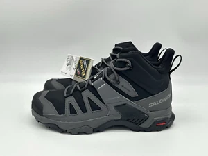 Salomon X Ultra 4 Mid GTX Men's Size 9 Outdoor Hiking Boots Black Magnet 413834 - Picture 1 of 10