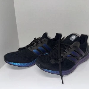 Adidas Men 10.5 Ultraboost 5.0 DNA Running Shoes Black Metallic Blue GY8614 - Picture 1 of 8