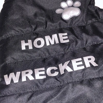 Abrigo Chaqueta Negro Puffer Acolchado Polar Pequeño Hogar Wrecker/61b Foto 1 de 4