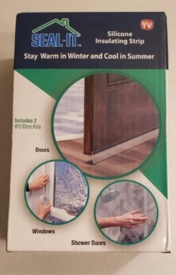 Seal It Silicone Insulating Strip 2 rolls of 6' tape - Door Window Insulation B9 - Image 1 of 4