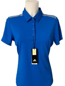 Adidas Ultimate Golf polo shirt 365 Womens Medium short  sleeves royal blue - Picture 1 of 5