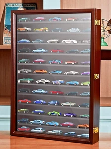 Model Car Display Case 1: 64 Scale Toy Cars Box Storage Cabinet Acrylic Door - Picture 1 of 10