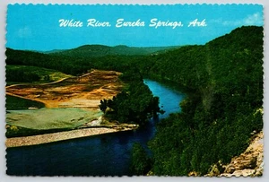 Postcard Aerial View White River Eureka Springs Arkansas Ozark Mountains - Picture 1 of 2