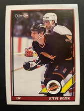 Steve BOZEK 1991-92 O-Pee-Chee Hockey #397 Vancouver Canucks