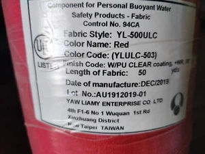 ROT 500d Nylon Cordura Urethan beschichtet wasserdicht DBR Outdoor Stoff 60 Zoll breit - Bild 1 von 3
