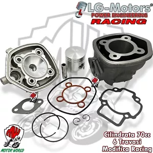 GRUPPO TERMICO CILINDRO RACING LG-MOTORS 70 CC GHISA ø47 Piaggio NRG Power 50 LC - Foto 1 di 3