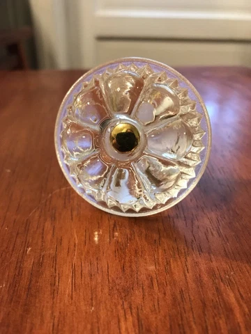 Victorian Style 2 1/4" Clear Glass Knob New Cover