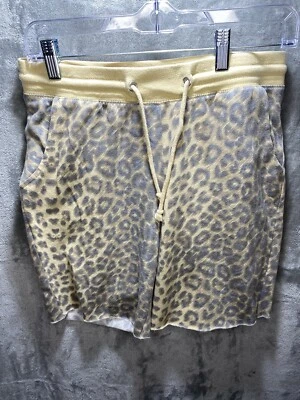 Wet Seal Drawstring Shorts Womens Medium Animal Print Cotton Blend Y2K - Image 1 of 4