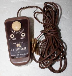 T-V Listener LCP 90 by Telex Private Radio TV Earphone Earset Jack Vintage - Picture 1 of 11